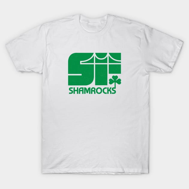 Defunct San Francisco Shamrocks PHL Hockey 1977 T-Shirt by LocalZonly